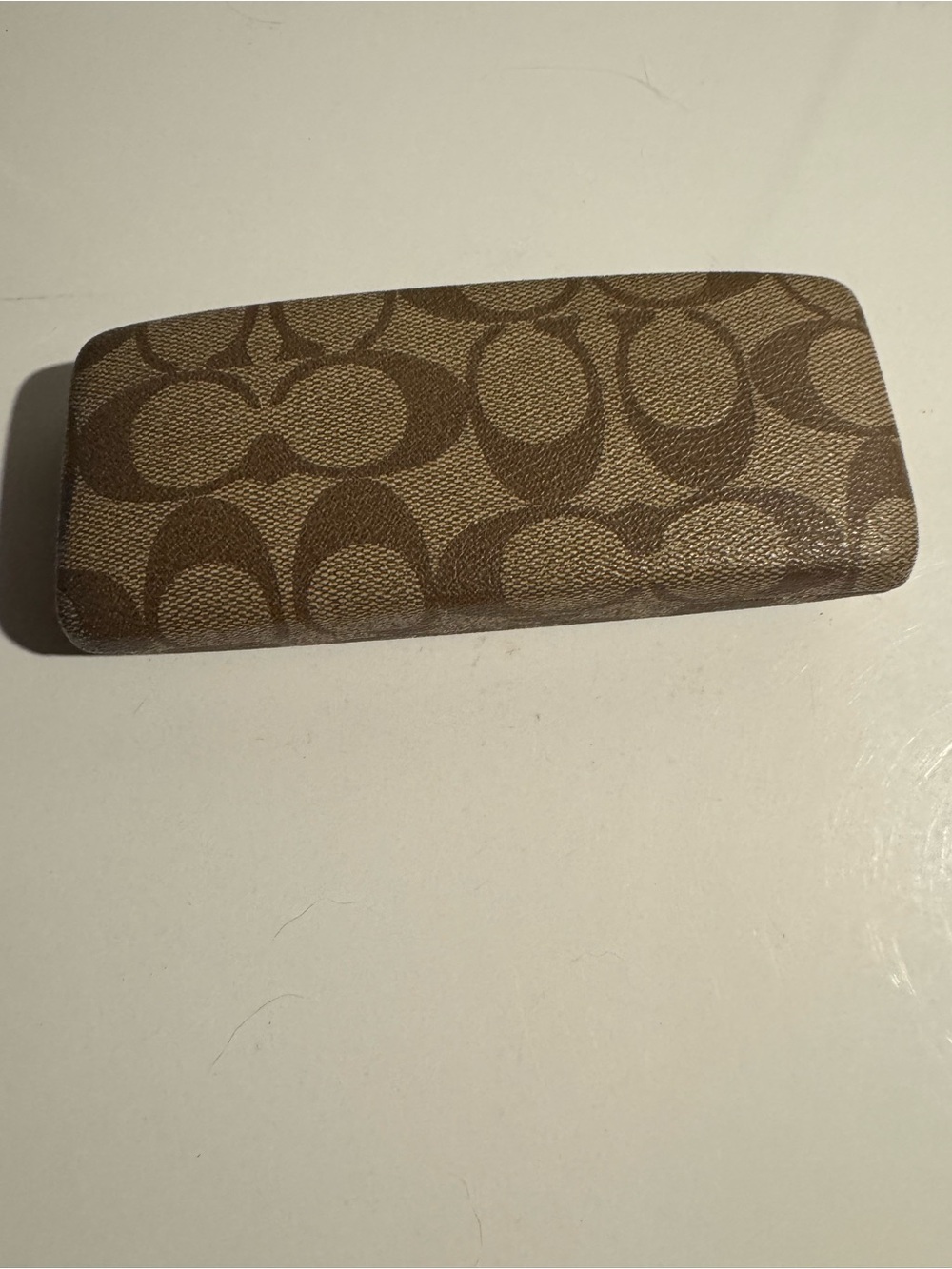 Coach Brown Tortoiseshell Glasses with Blue Gem Flower Accent - Picture 3 of 3